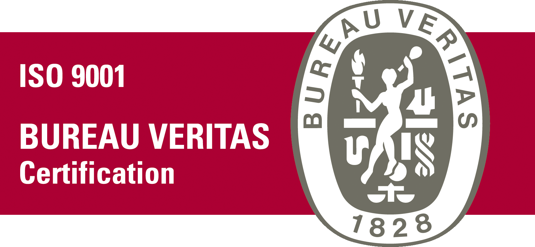 Logo ISO 9001 certificering door Bureau Veritas